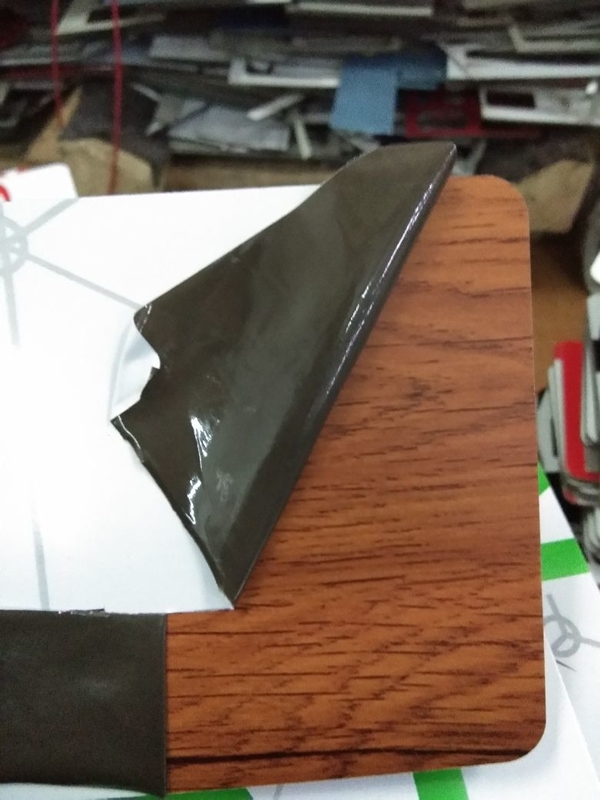 0.3mm ورقة لوحة الألومنيوم المركب الخشبي للديكور Curtainwall 1220 * 2440