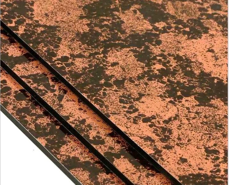 لوحة مركبة من الرخام الألومنيوم عالية الصلابة مثالية للزخارف المعمارية
