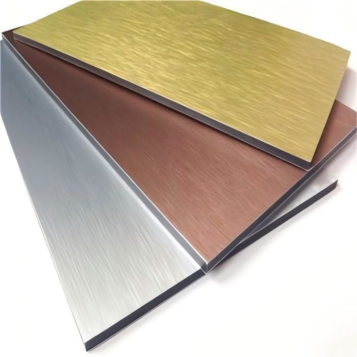 1250mm * 3050mm PE ألومنيوم اللوحة المركبة للستائر الحائط السقف الداخلي المأوى