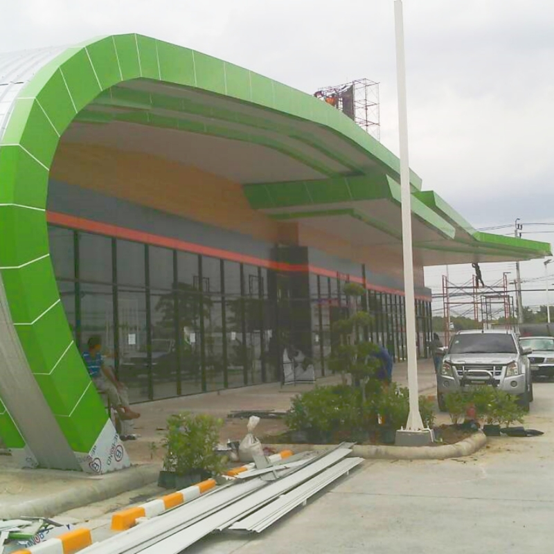 1500*5000*4mm PVDF ألومنيوم اللوحة المركبة Acm للجدار الستار والطلاء الخارجي