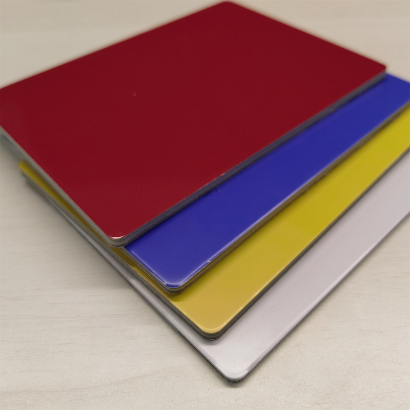 1220*2440*4*0.21mm PVDF ألومنيوم اللوحة المركبة ACP / Acm للوحة الجدار والديكور الخارجي