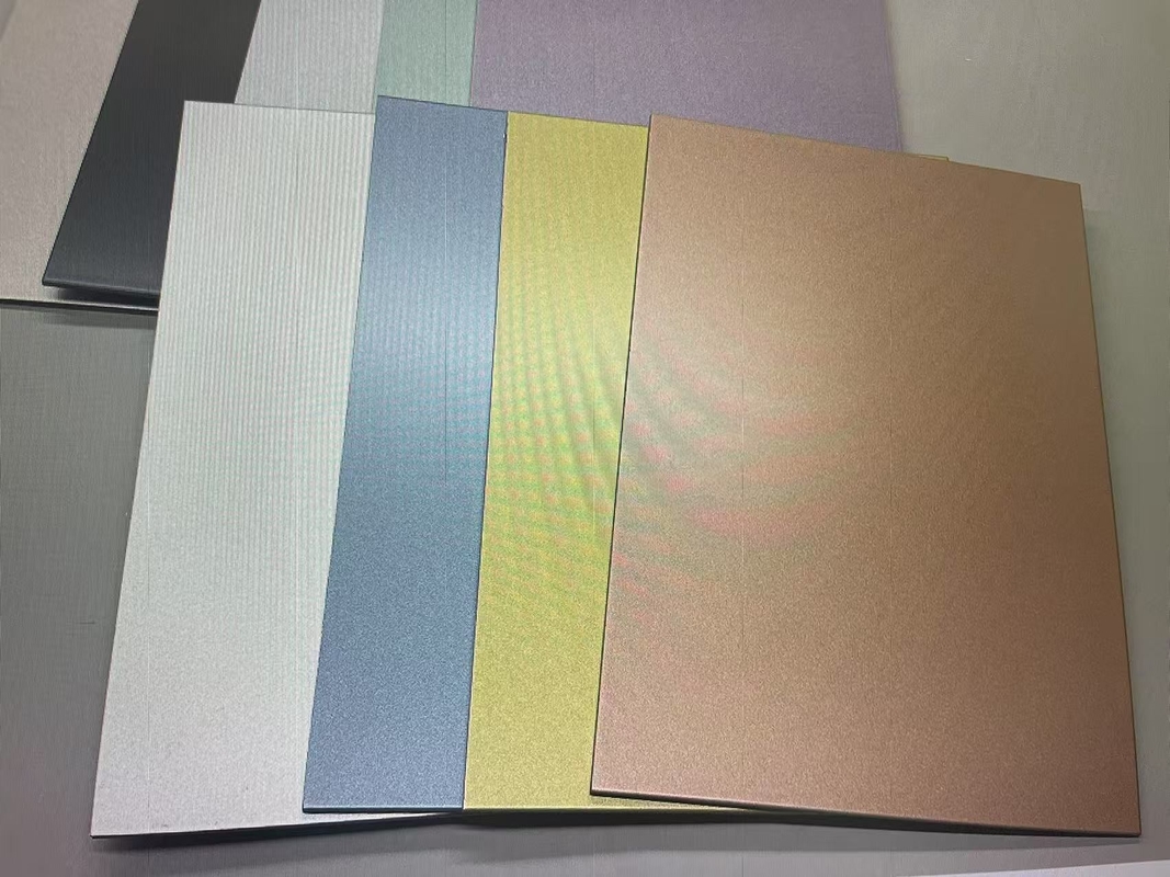 غطاء الحماية النانو-PVDF اللوحة المكونة من الألومنيوم المفرشحة للزخارف المعمارية