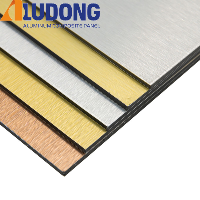الإعلانات PE Core 0.3mm ACP لوكوبوند الرسم ألومنيوم اللوحة المركبة للستائر الحائط