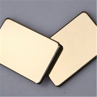 اللوحة المكونة من الألومنيوم المطلي بالبي إيه 3mm - 6mm المرايا 2440mm - 5000mm الطول