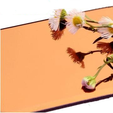 مرآة الألومنيوم اللوحة المركبة PE PVDF طلاء 0.3mm الألومنيوم الفضة النحاس الذهب