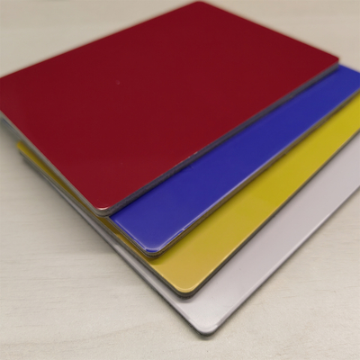 1220*2440*4*0.21mm PVDF ألومنيوم اللوحة المركبة ACP / Acm للوحة الجدار والديكور الخارجي